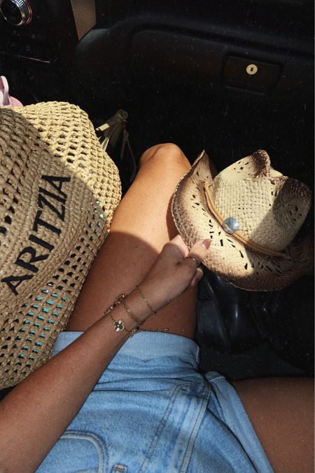 Lake day accessories! 
Aritzia summer bag 
Cowgirl hat 
Abercrombie mom shorts 
Cowgirl boots 



#LTKSeasonal #LTKSummerSales #LTKStyleTip