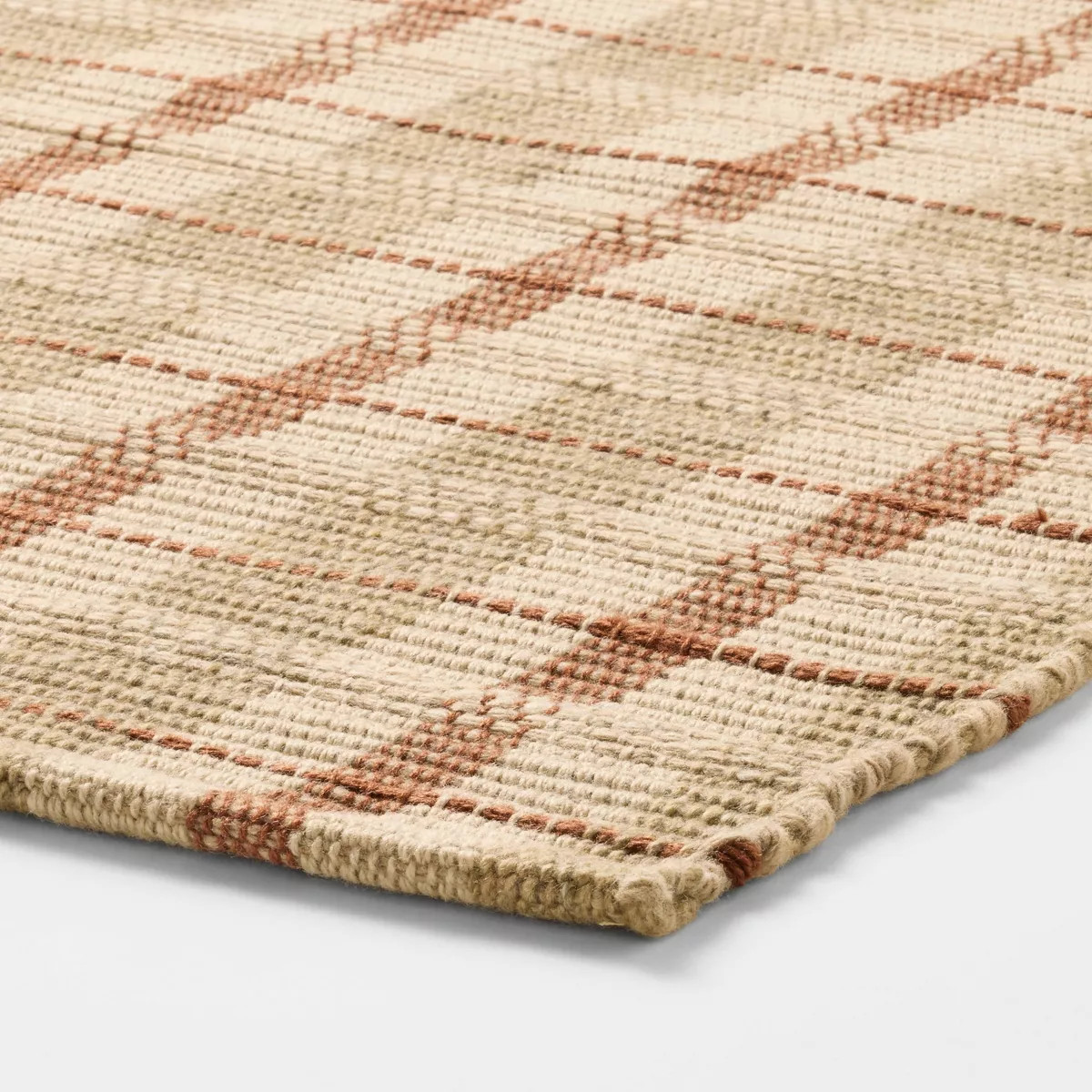 2'1"x3'2" Plaid Scatter Woven Accent Rug Brown - Threshold™ designed with Studio McGee | Target