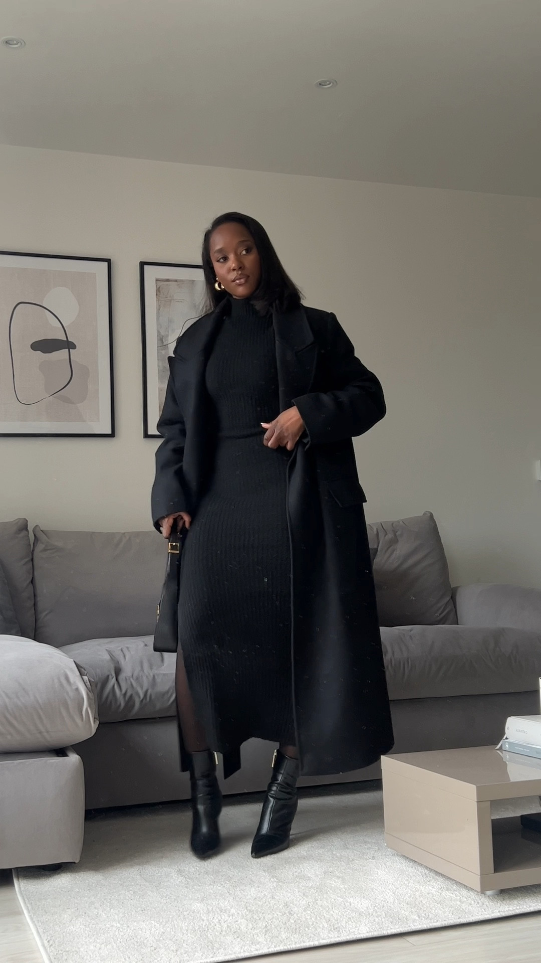 All black with maxi dress. Wearing XL in the coat

#LTKeurope #LTKSeasonal #LTKtravel
