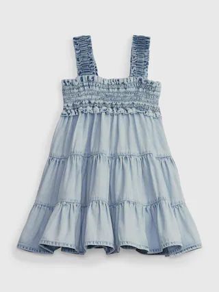 Baby Tiered Denim Dress with Washwell | Gap (US)