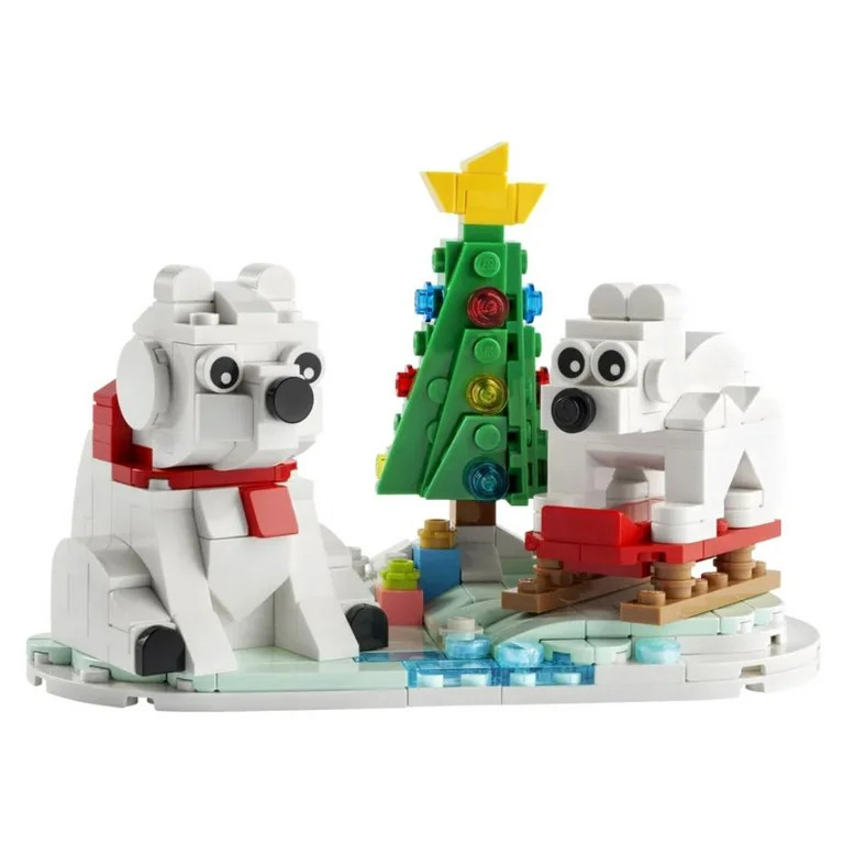 LEGO Wintertime Polar Bears 40571 Christmas Décor Building Kit, Polar Bear Gift, Great Stocking ... | Walmart (US)