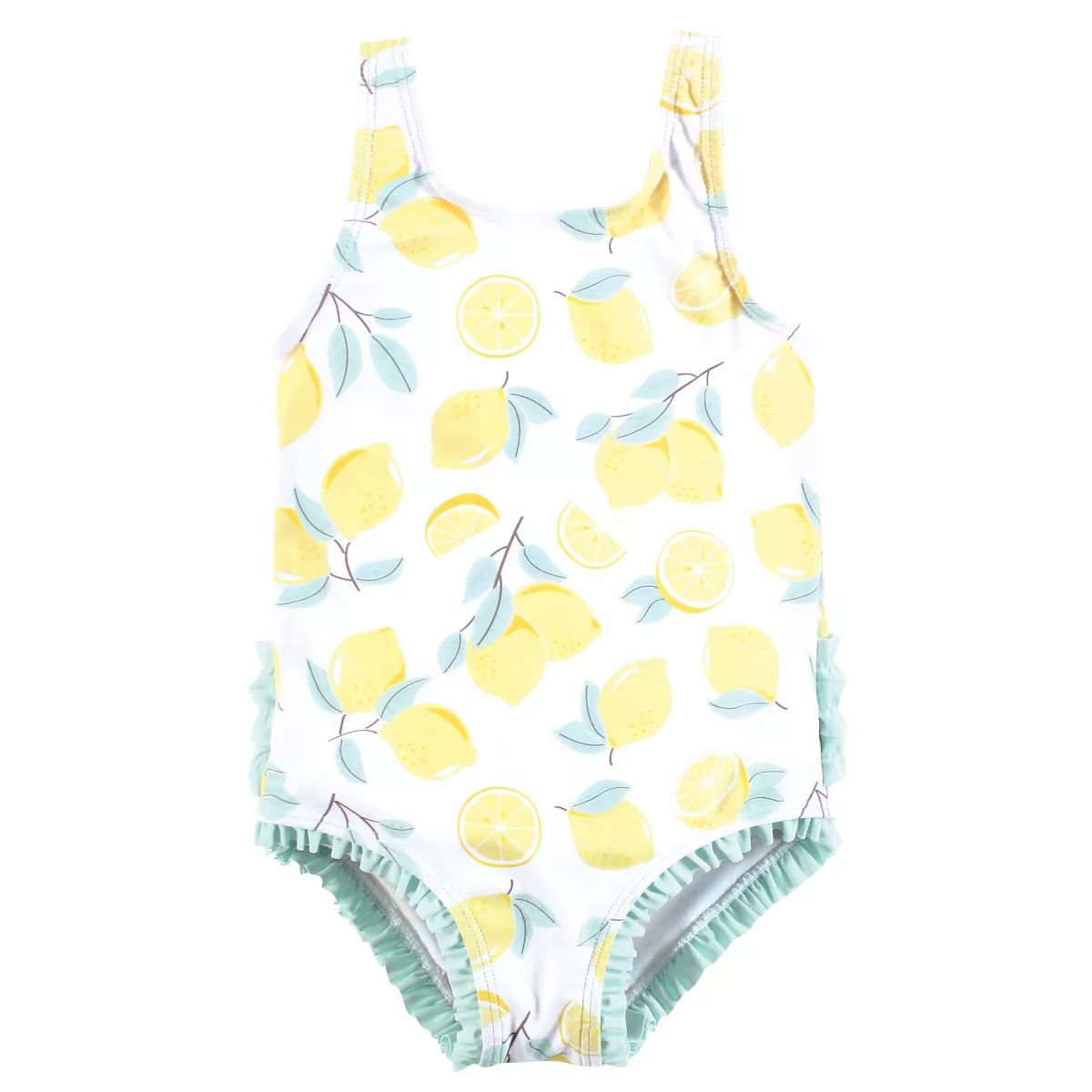 Hudson Baby Girls Toddler Swimsuit, Mint Lemons | Target