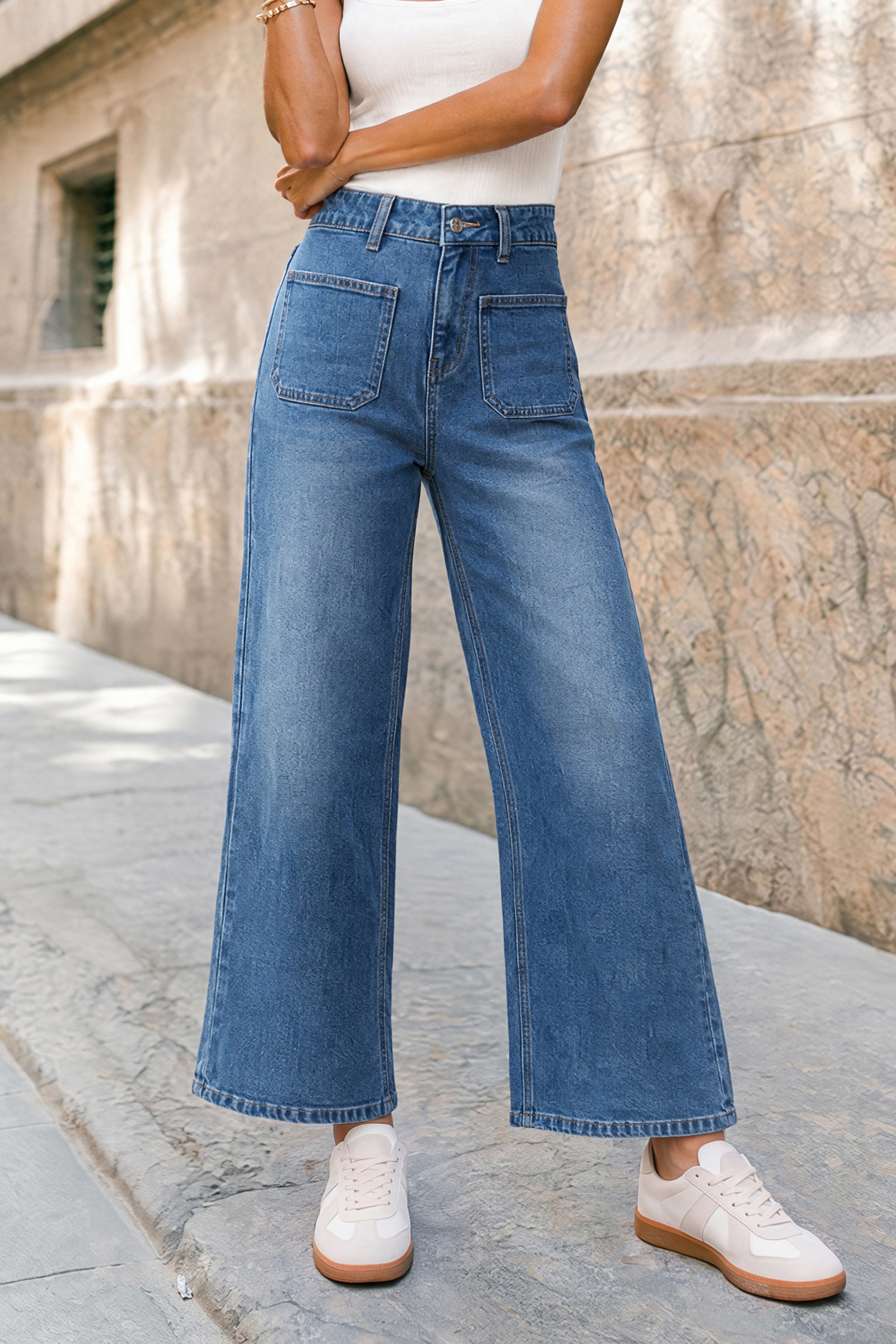 Small Town Medium Wash Jeans - L | Cupshe US