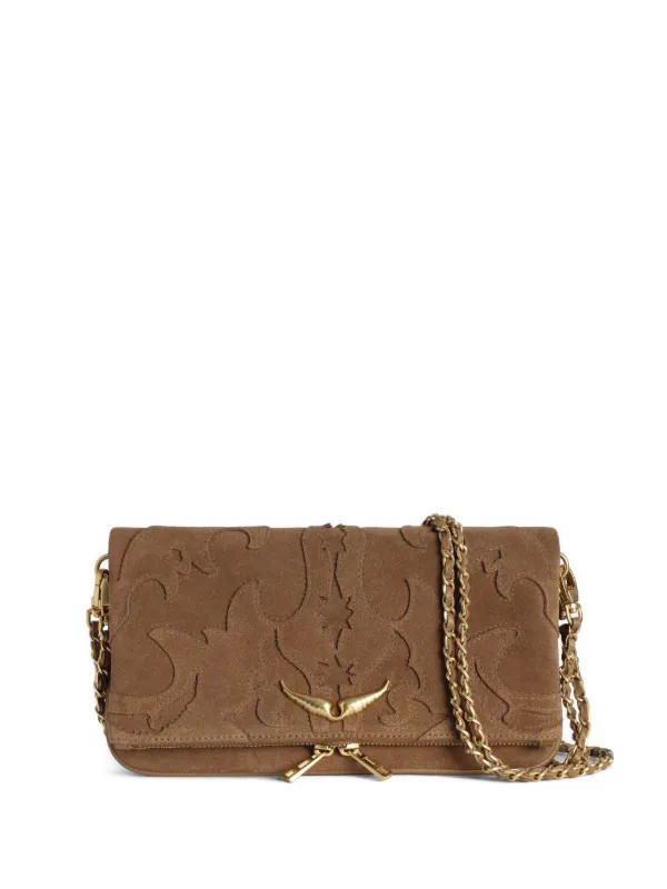 Rock suede clutch | Farfetch Global