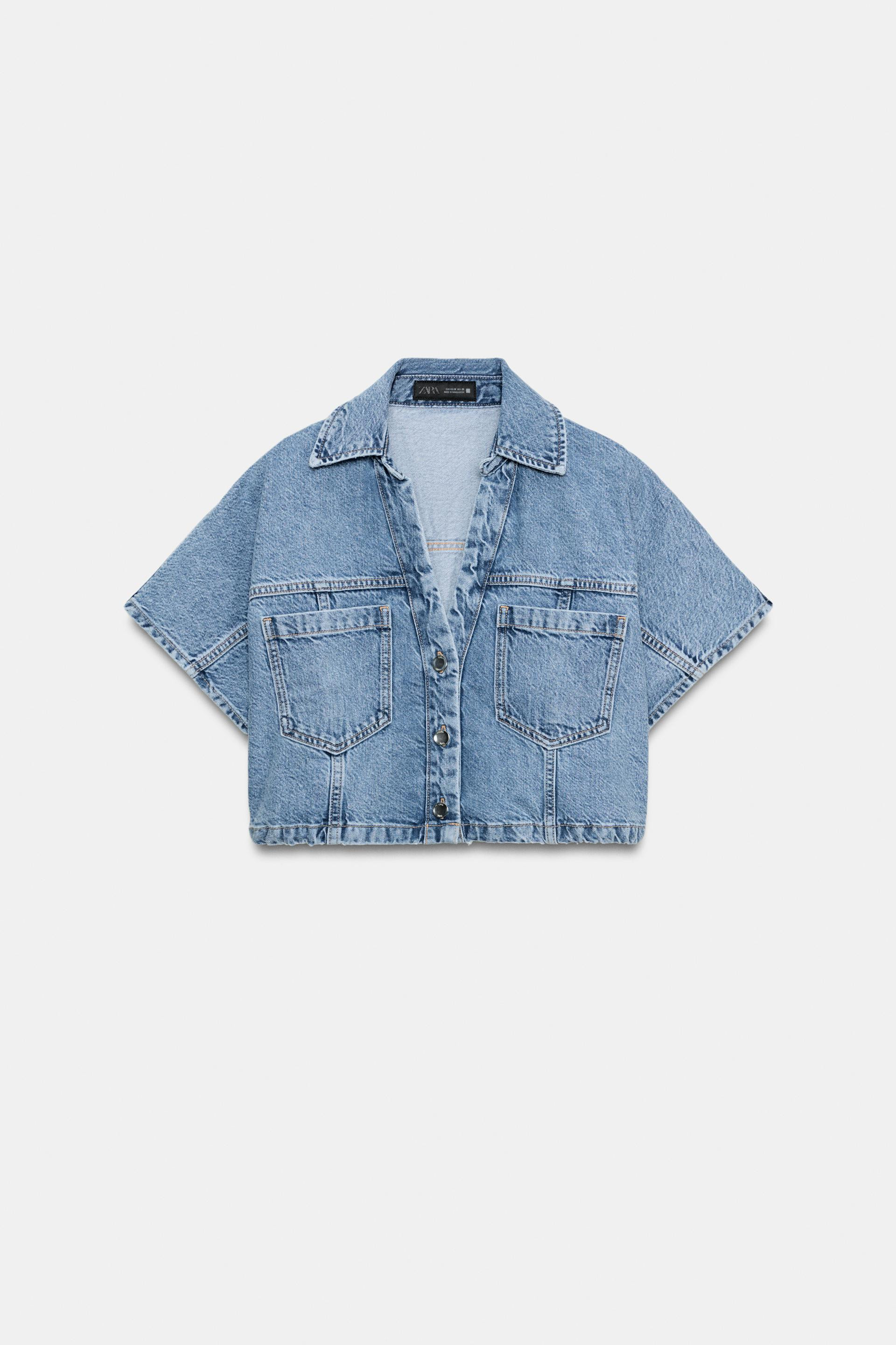 Z1975 SHORT DENIM SHIRT | Zara US