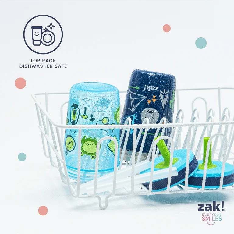 Zak Designs 12oz and 15oz Kelso Straw Tumbler Set, 12oz Stainless Steel and 15oz Plastic, 2 Cups ... | Walmart (US)