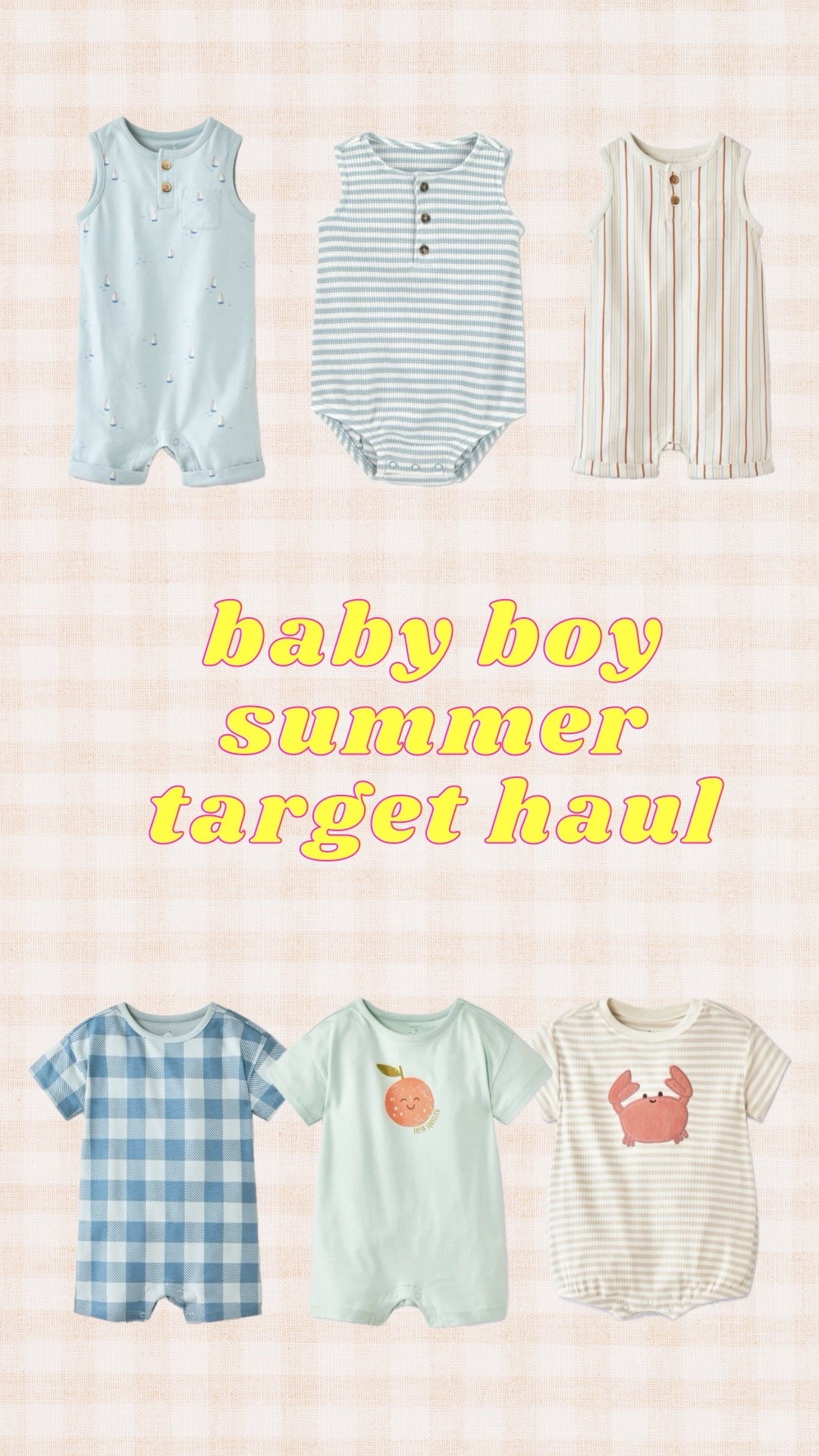 baby boy summer target clothing haul // bubble rompers // baby rompers

#LTKBaby #LTKSaleAlert #LTKKids
