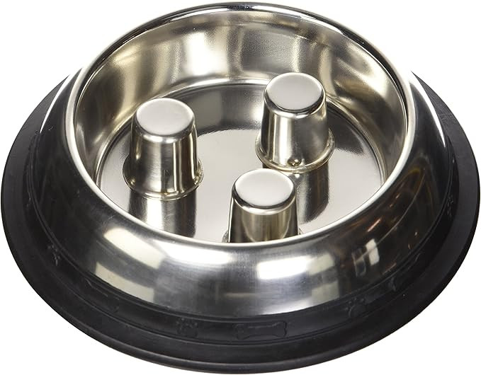 ProSelect Dog Stainless Steel Brake-Fast Slow Feed Bowl | Amazon (US)