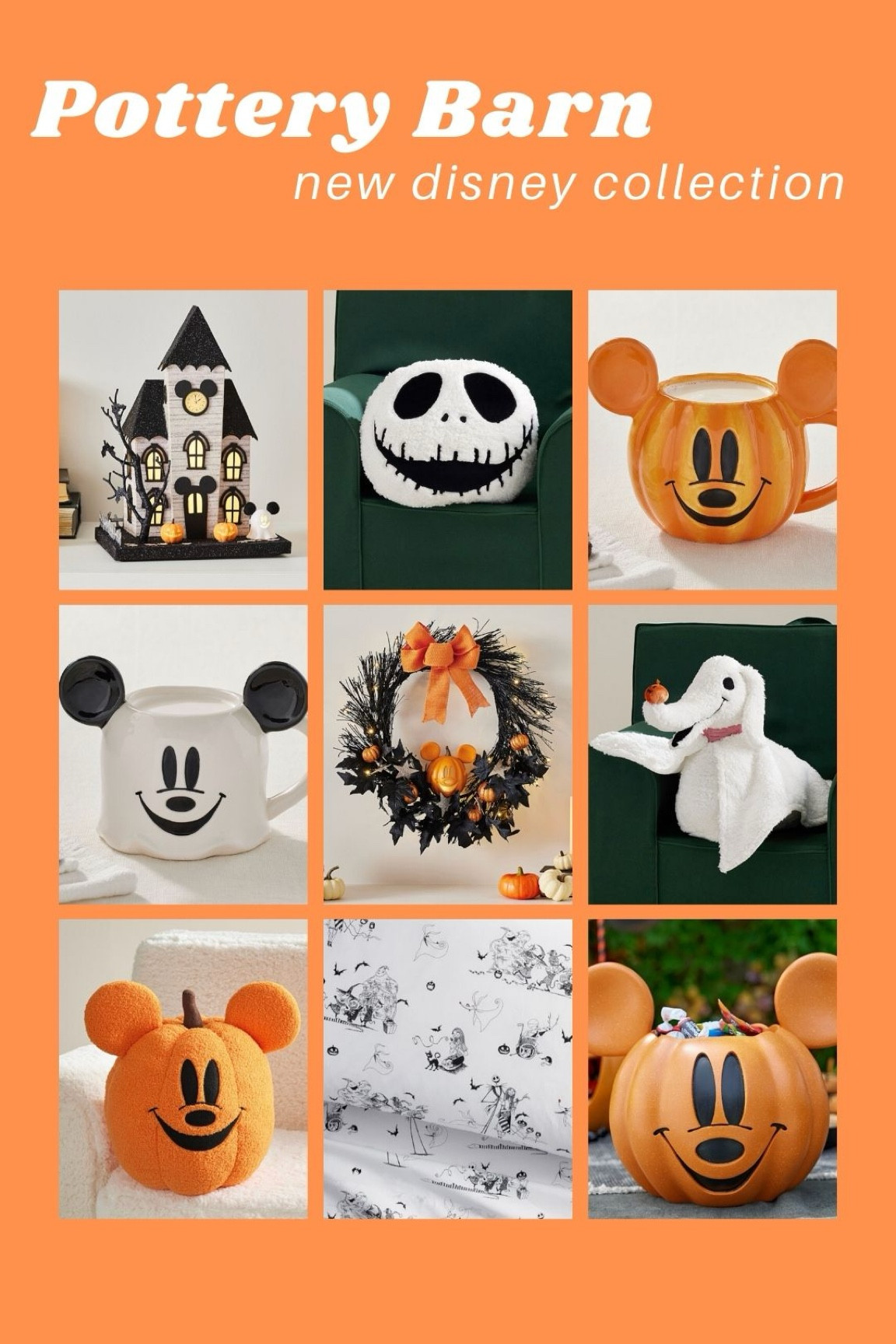 Pottery Barn just dropped a new Halloween themed Disney Collection online. The new line includes customizable trick or treat baskets, character pillows, nightmare before Christmas themed bedding, home decor, mugs and more. Check out the new line below 

#LTKHome #LTKKids #LTKSeasonal