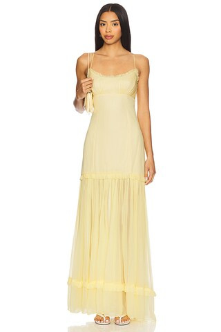 Tularosa Ada Maxi Dress in Butter Yellow from Revolve.com | Revolve Clothing (Global)