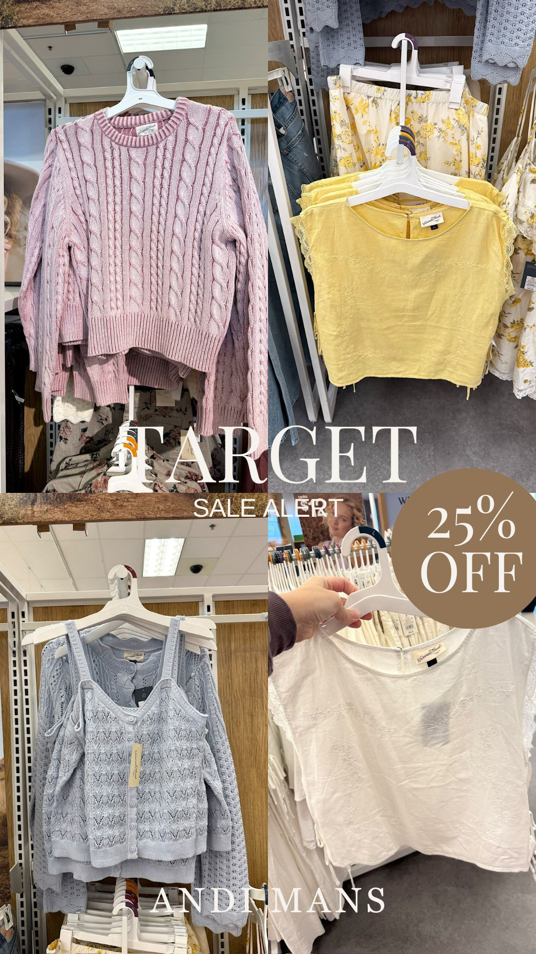 Women's top are all currently 25% off! I love this lightweight cable-knit sweater for spring. 

 #LTKSpringSale #LTKOver40 #LTKSaleAlert