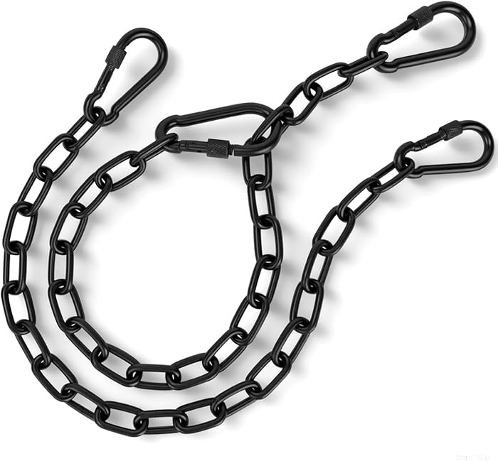 2 Pack 25in Hanging Swing Chain with 4 Carabiners, 440LB Capacity Hanging Kits Heavy Duty Hanging... | Amazon (US)