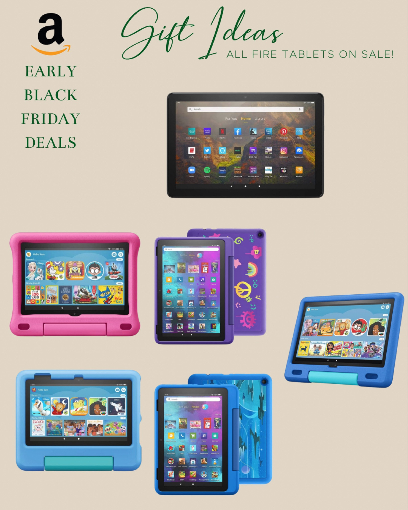 If there’s one gift that I would give my kids are any of the Fire tablets from #Amazon! So easy to use, #kidfriendly, #kidapproved, & #affordable!

All Fire tablets are now ON SALE on Amazon!

#AmazonFind #BlackFridayDeals #CyberWeek #giftideas 

#LTKsalealert #LTKGiftGuide #LTKCyberweek