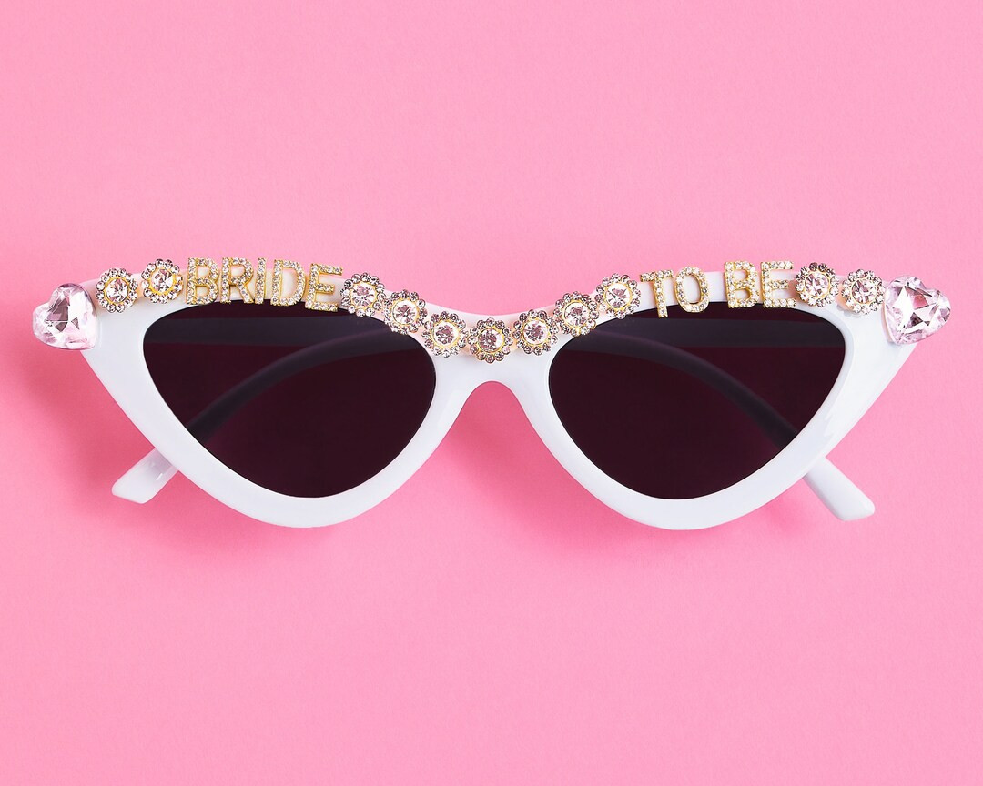 Bachelorette Party Bride to Be Sunglasses  White Cat Eye - Etsy | Etsy (US)