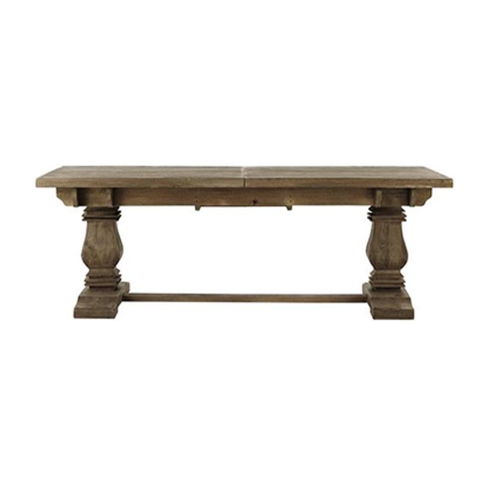 Home Decorators Collection Aldridge Extendable Dining Table, Antique Grey | The Home Depot