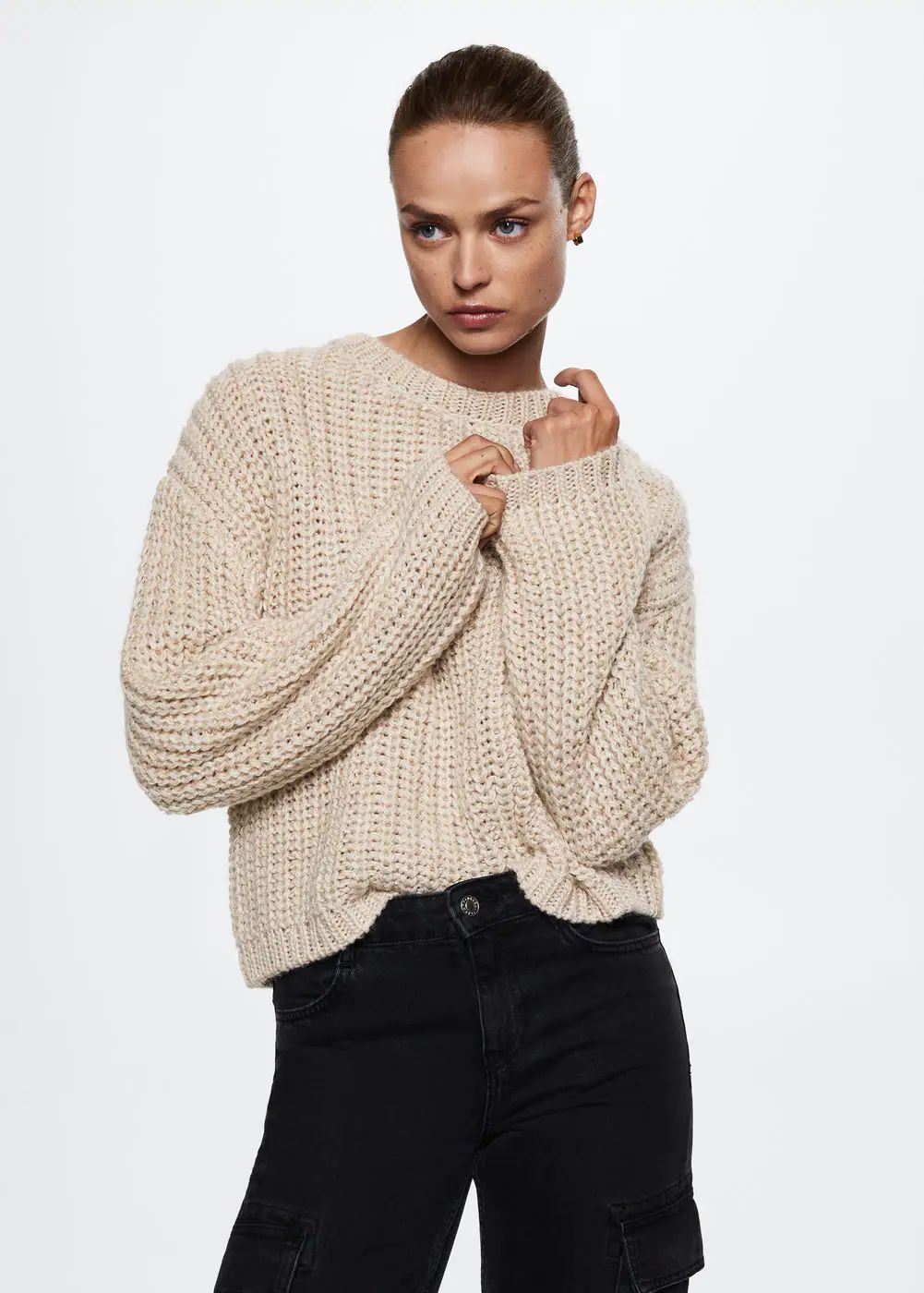 Chunky-knit sweater | MANGO (US)