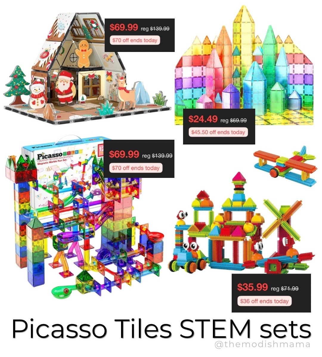 Picasso Tiles are up to 50% off at Target — today only!

STEM-approved, kid-approved, and perfect for holiday gifting 🎁

#LTKHolidaySale #TargetFinds #STEMToys #LTKKids #PicassoTiles #ToySale

#LTKGiftGuide #LTKKids #LTKSaleAlert