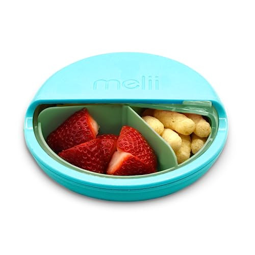 melii Spin Snack Container - BPA-Free, Dishwasher Safe Snack Container for On-the-Go Travel, Healthy Snacking, Eco-Friendly, Lead-Free, PVC-Free - Perfect for Kids and Adults - Blue | Amazon (US)