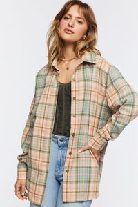 Plaid Button-Up Flannel Shirt | Forever 21 | Forever 21 (US)