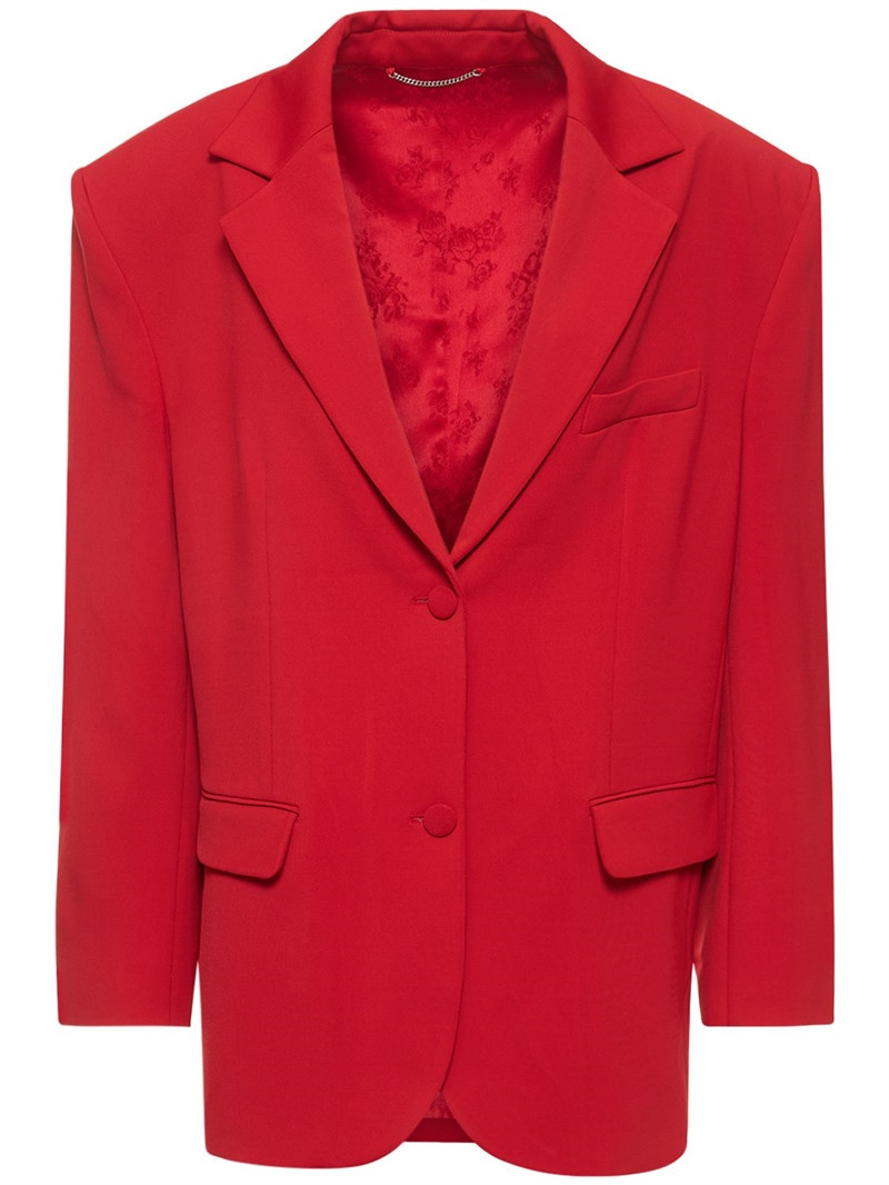 Oversized jersey single breasted blazer | Luisaviaroma