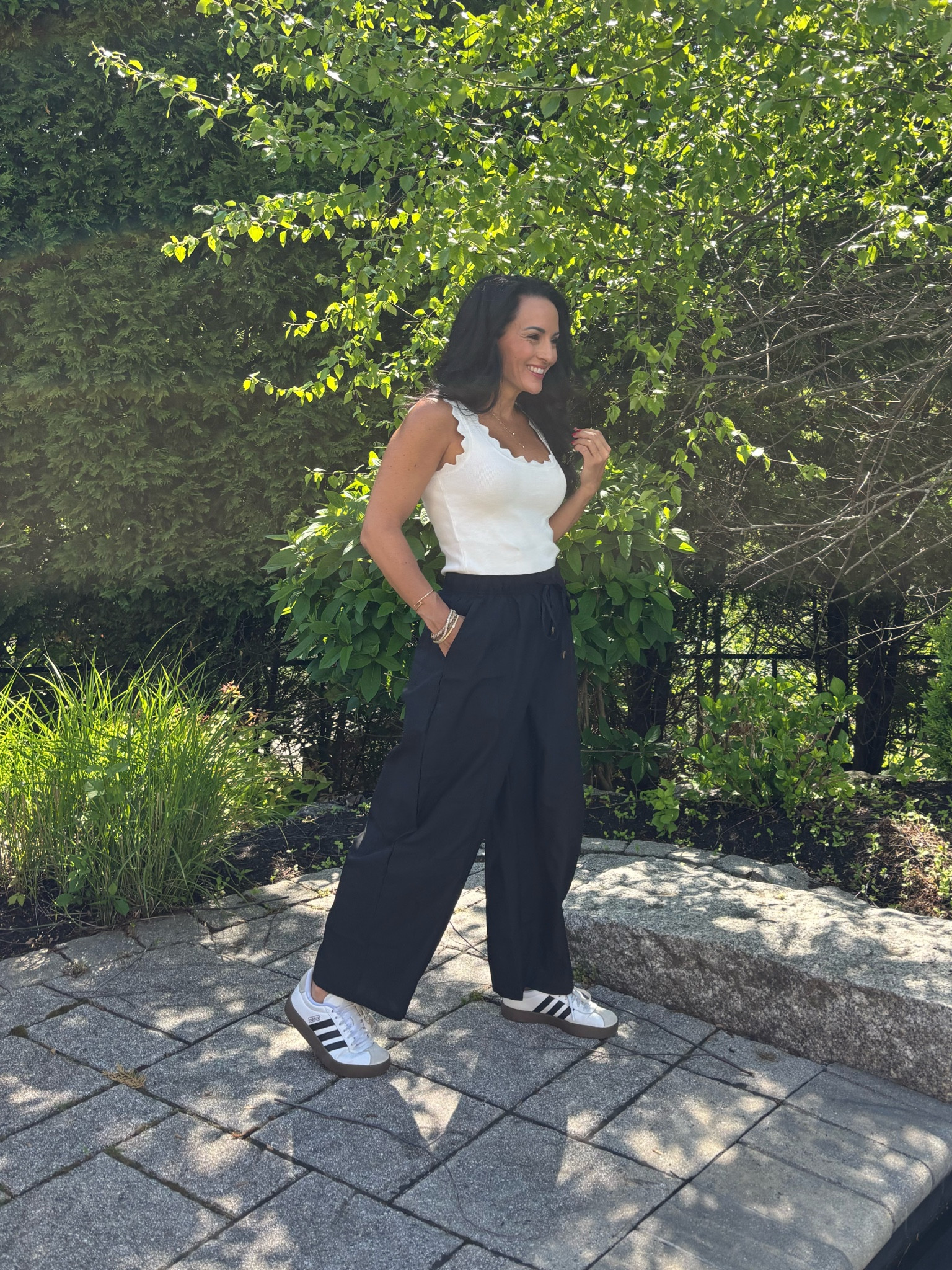 An Amazon sweater tank top with barrel leg pants

#LTKOver40 #LTKootd #LTKTravel