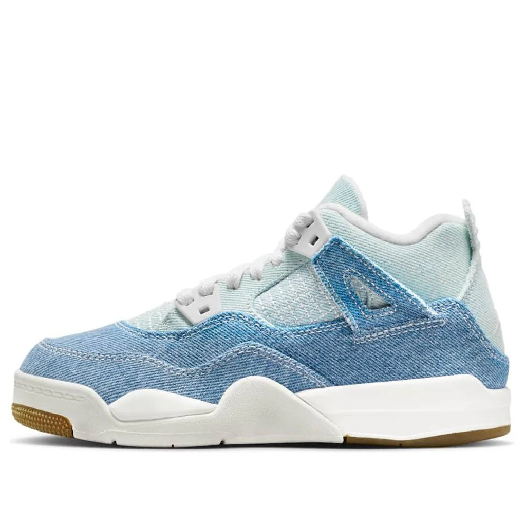 (PS) Air Jordan 4 Retro 'Denim Worn Blue' IB6715-100 | KICKS CREW