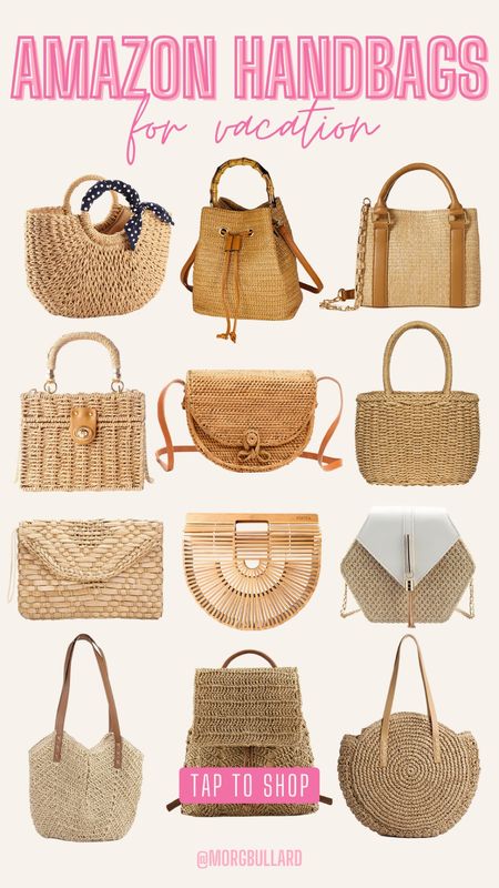 Straw Handbags | Straw Bags | Straw Purse | Beach Vacation | Resort Wear | Travel 

#LTKunder50 #LTKtravel #LTKswim
