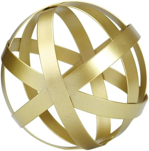 BYHER Gold Decor for Living Room Bedroom Bookshelf Coffee Table, Modern Style Figurine Decorative... | Amazon (US)