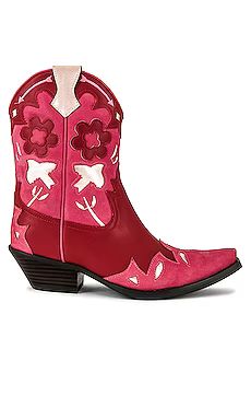 Jeffrey Campbell Looney Cowboy Boot in Pink & Red from Revolve.com | Revolve Clothing (Global)