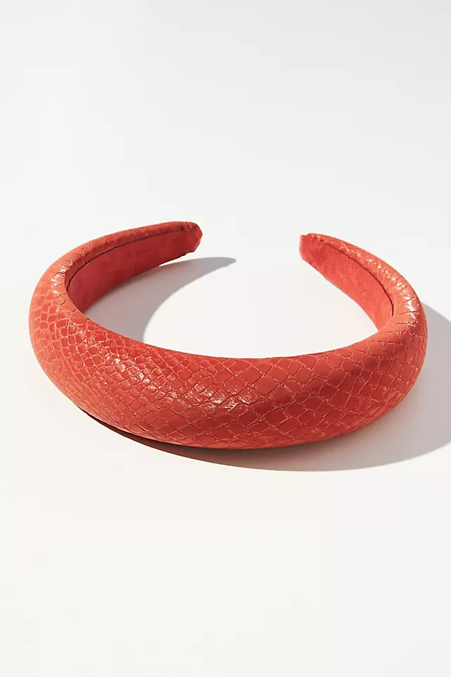Faux Leather Puffy Headband | Anthropologie (US)