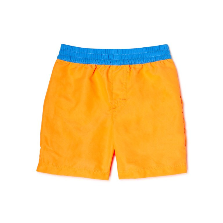 Wonder Nation Toddler Boys Solid Swim Shorts, Sizes 12M-5T | Walmart (US)