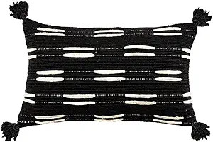 Backbayia Decorative Boho Throw Pillow Covers Four-Corner Tassel Invisible Zipper Cushion Case Pi... | Amazon (US)