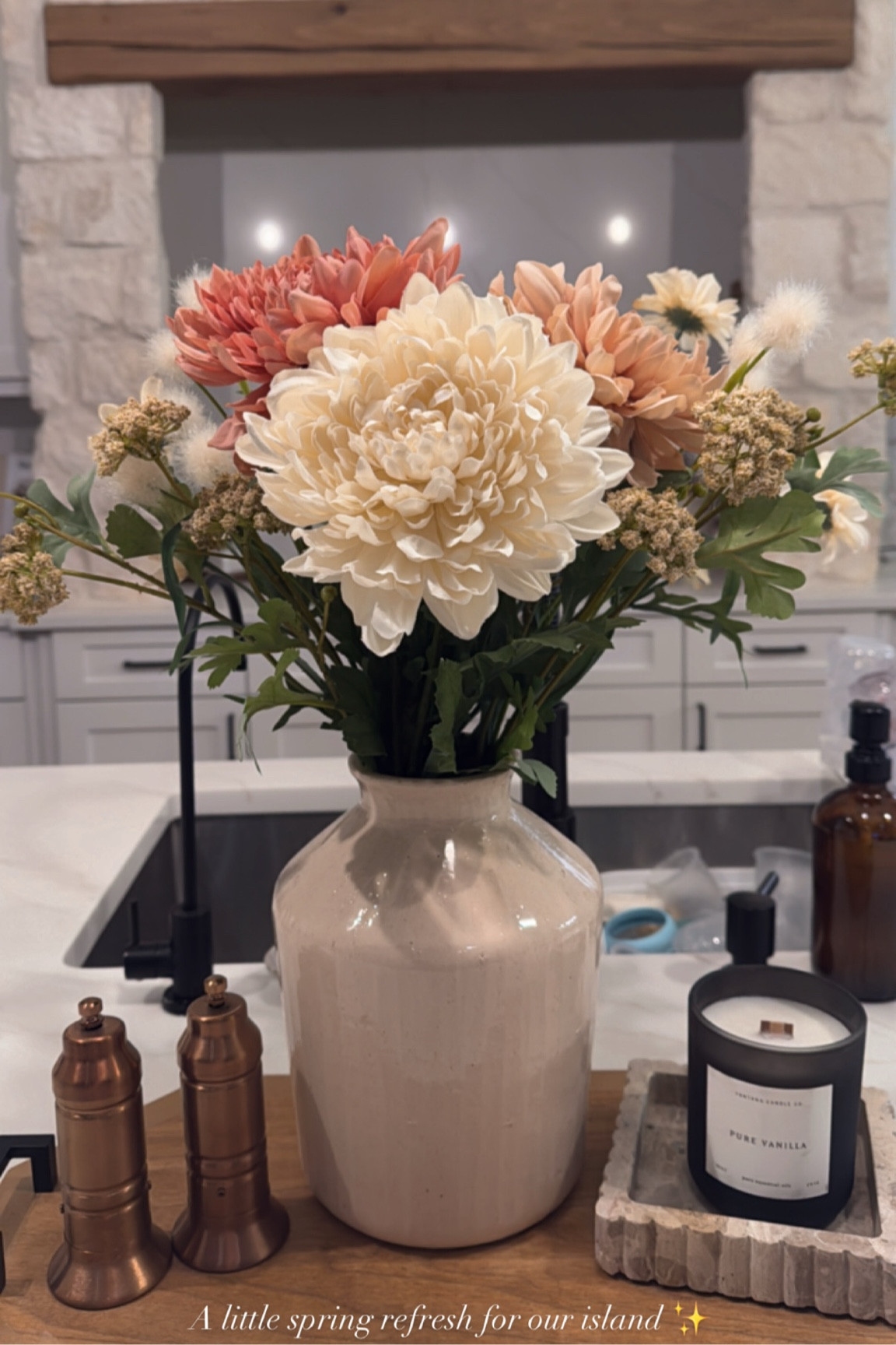 A little spring refresh for our kitchen island! Obsessed with targets new decor for spring! 

#LTKGiftGuide #LTKSeasonal #LTKHome