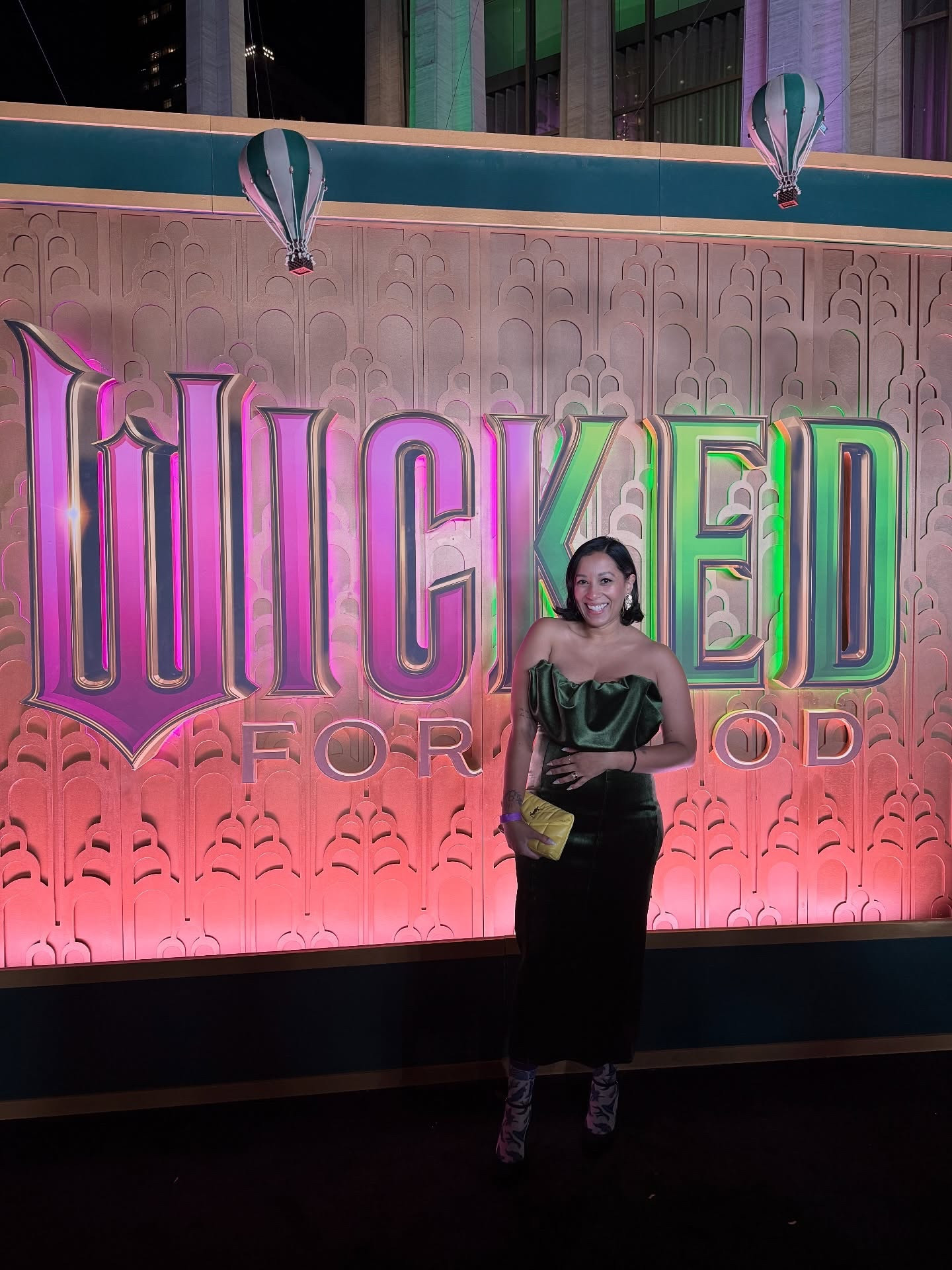 The joy felt tonight was unexplainable, we were all changed for good tonight. #wickedforgood 

It’s #wickedweek ✨ & your girl has tickets for three other showings 🤣 Bring the tissues y’all. 

Video recaps later 💚💗

Did your get your tickets already?