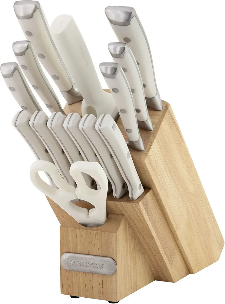 Farberware 15-Piece Forged Triple Rivet Knife Block Set, High-Carbon Kitchen Knife Set with Ergon... | Amazon (CA)