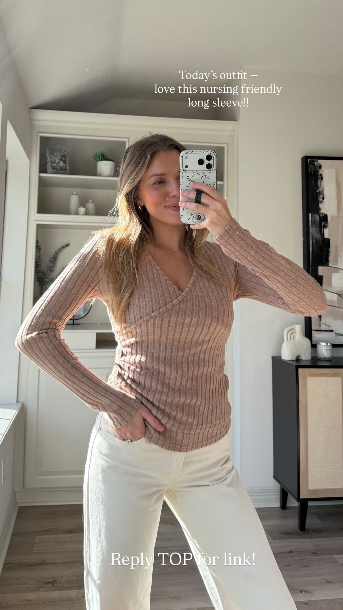 Today’s outfit —
love this nursing friendly long sleeve!! Size S

#LTKmomlife #LTKgrwm