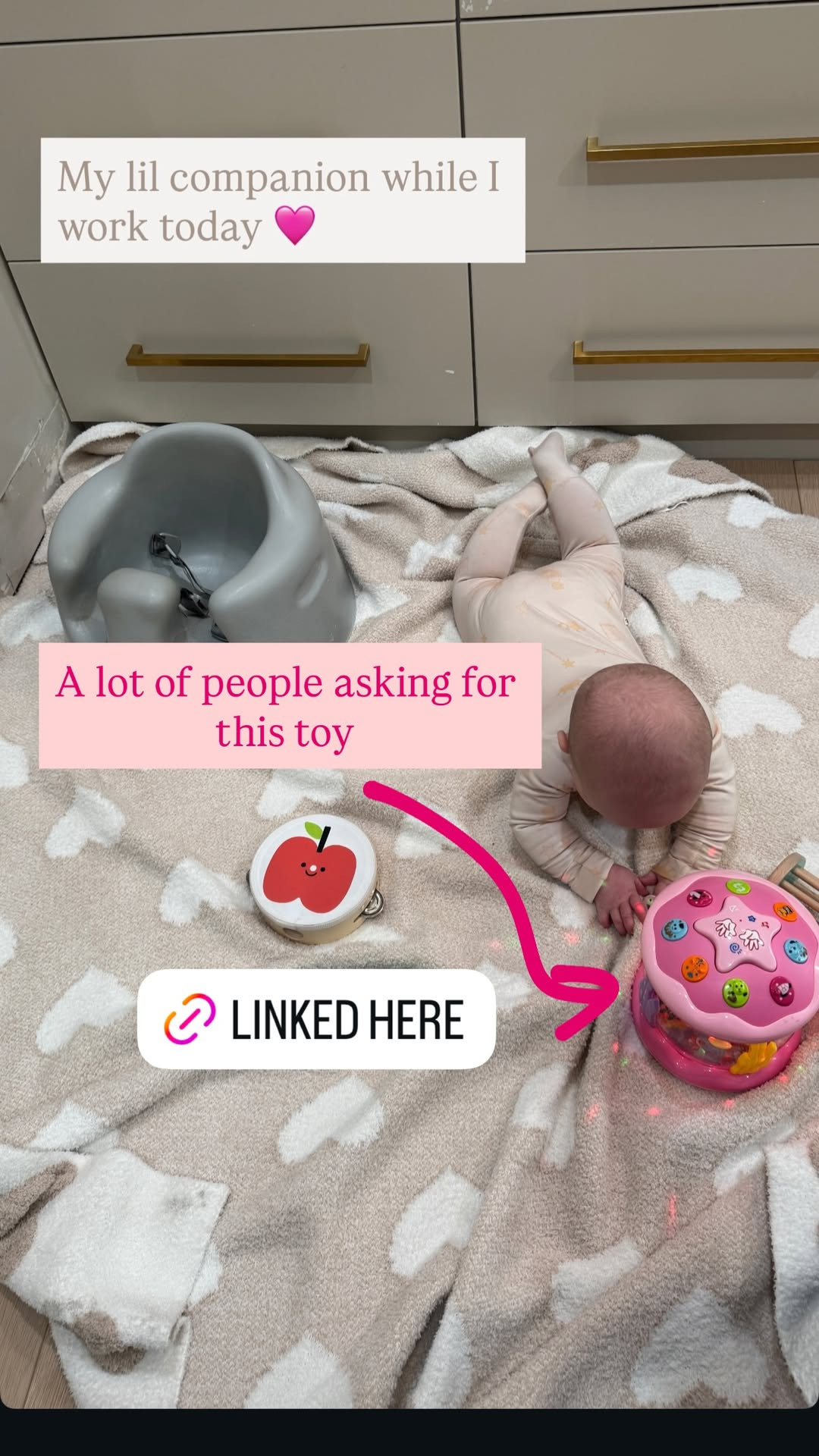 If you’re wondering how I’m getting work done… it’s this baby toy 😅💗 linked here! 

 #LTKmomlife #LTKBaby #LTKKids
