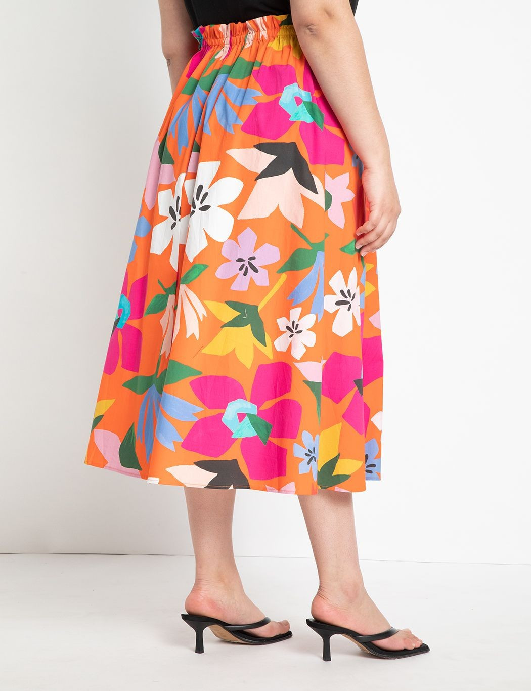 Cinched Waist Full Skirt | Eloquii