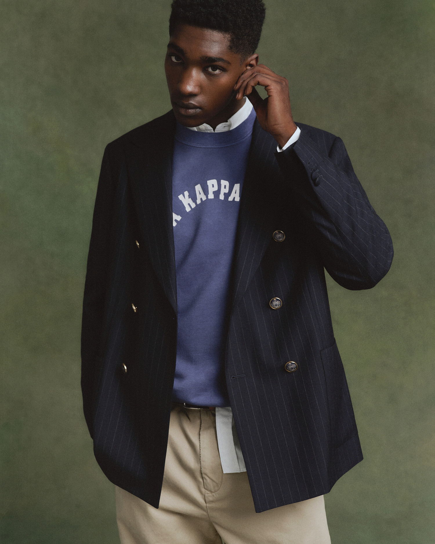 GANT Men Relaxed Fit Pinstriped Club Blazer (50) | Gant