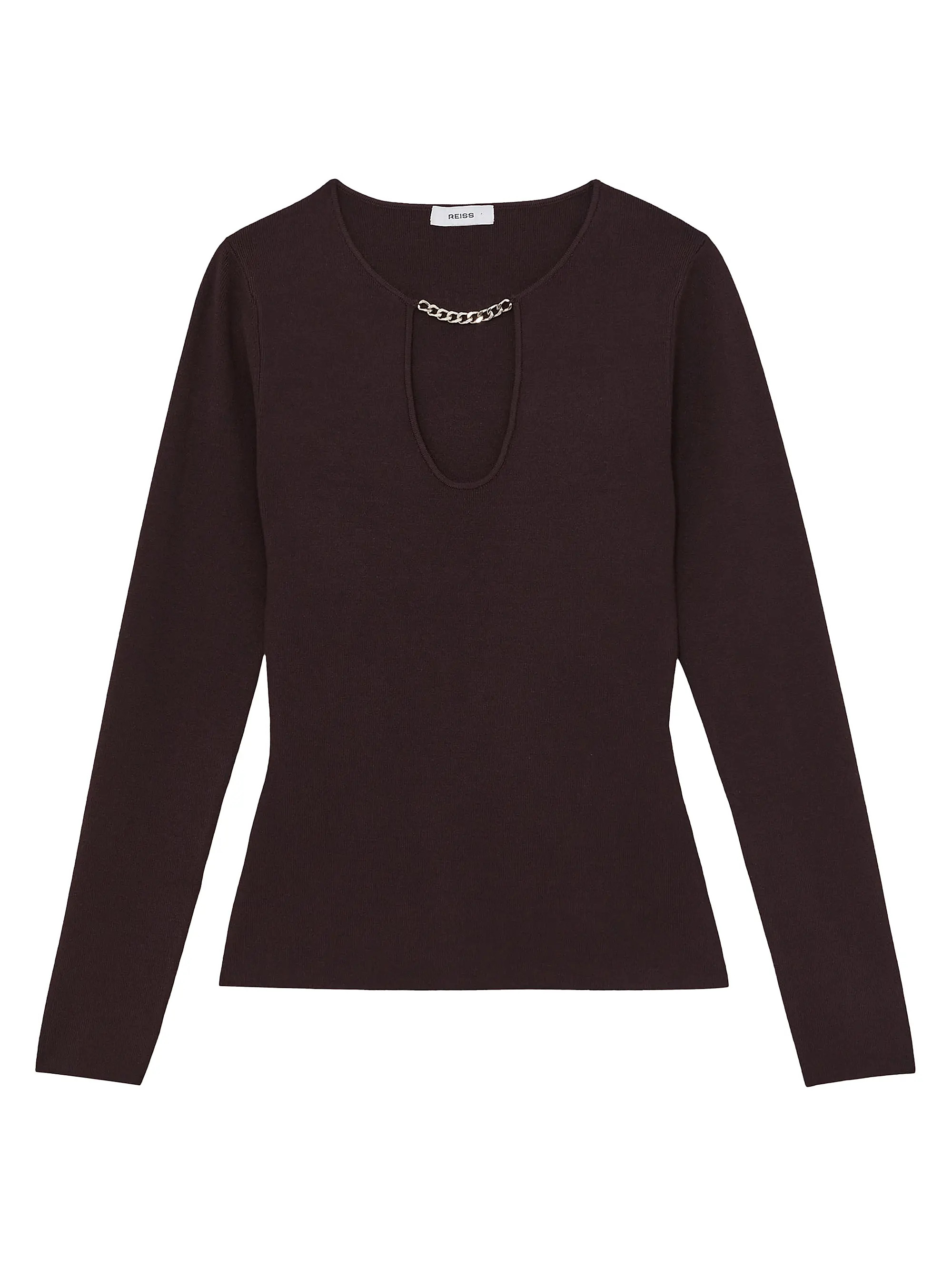 Reiss Tilly Chain Cut-Out Top | Saks Fifth Avenue | Saks Fifth Avenue