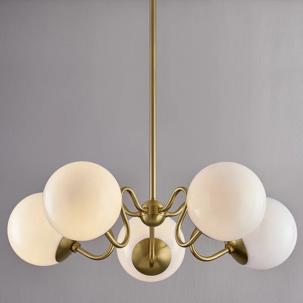 5 - Light Steel Dimmable Classic / Traditional Chandelier | Wayfair North America