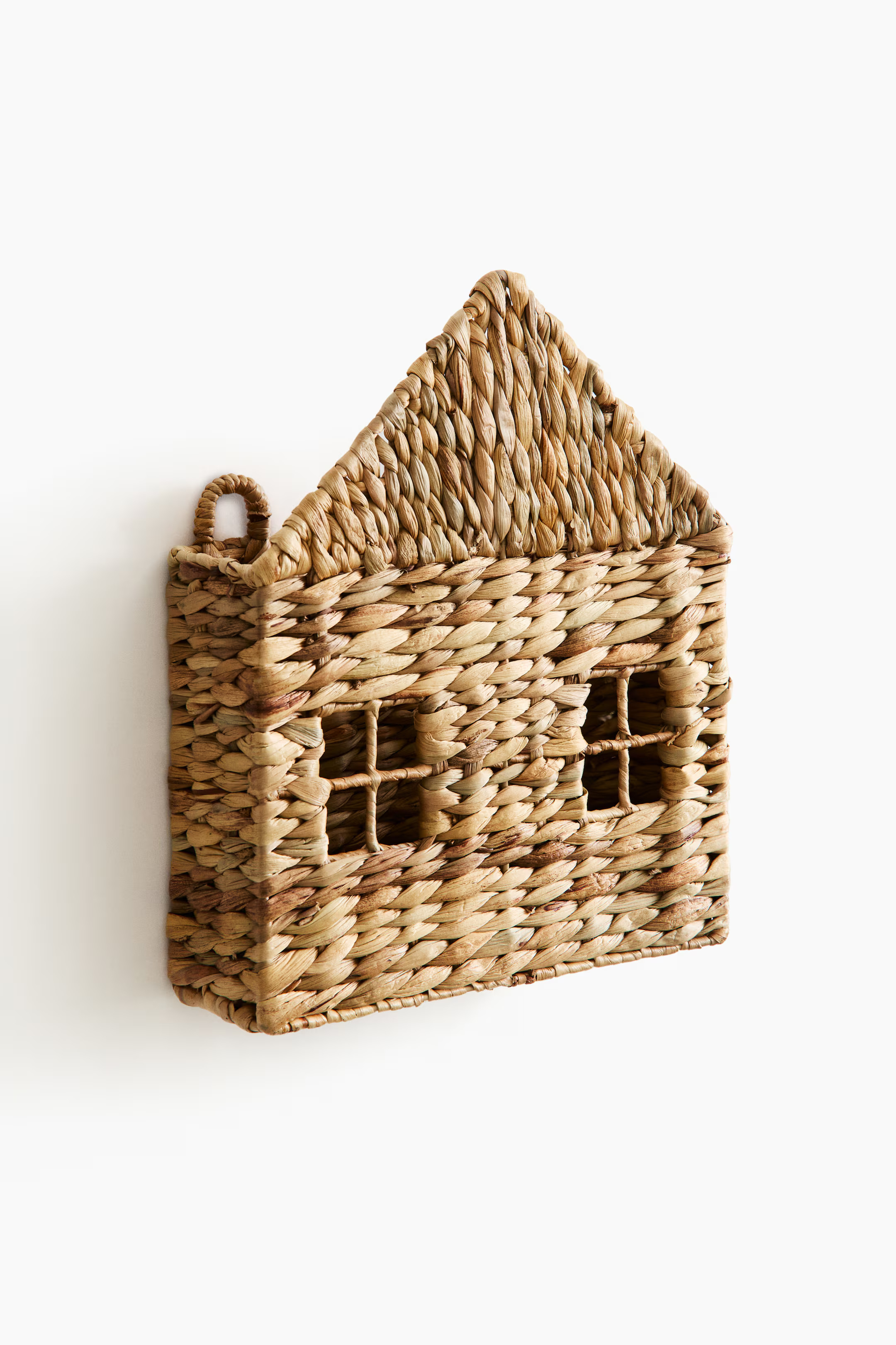 House-Shaped Wall-Mounted Book Basket - Beige - Home All | H&M US | H&M (US + CA)