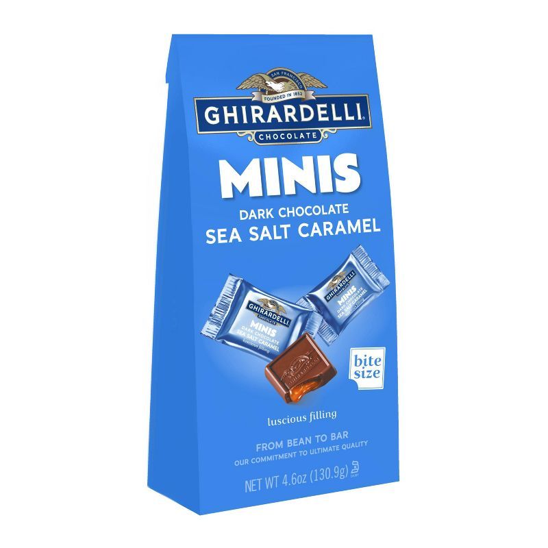 Ghirardelli Dark Chocolate Sea Salt Caramel Minis - 4.6oz | Target