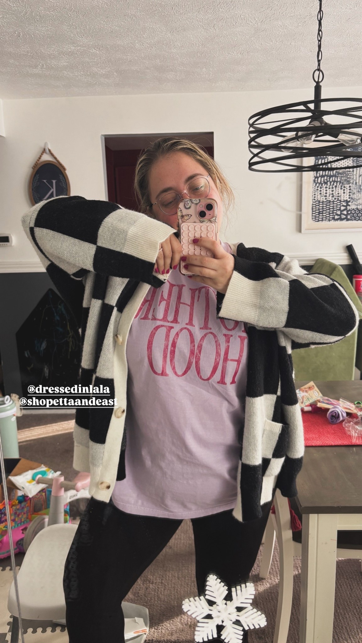 Some days it’s yoga pants and a baggy tee but we’re still keeping it cute!! Dressed in lala cardigan Etta and east tee 

#LTKPlusSize #LTKootd #LTKMidsize