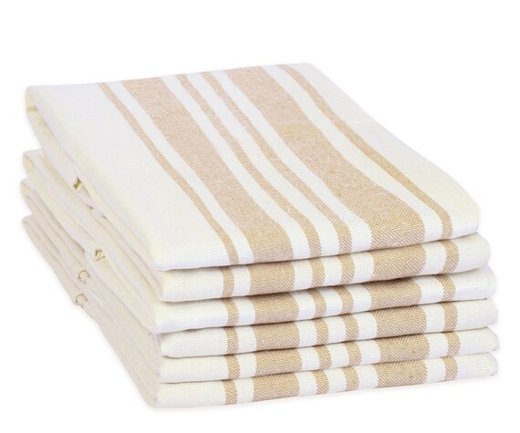 Stripe Napkins  Cotton Dinner Napkins  Beige Striped Napkin | Etsy | Etsy (US)