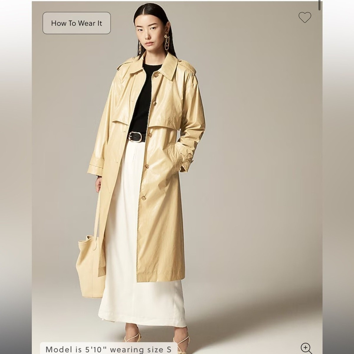 J.Crew Rain-or-shine trench Coastal Khaki L | eBay US