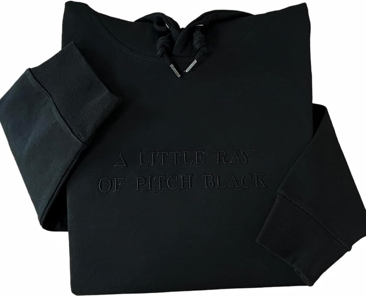 A Little Ray of Pitch Black Hoodie - Funny Sarcastic Embroidered Sweatshirt for Men Women, Dark H... | Amazon (US)