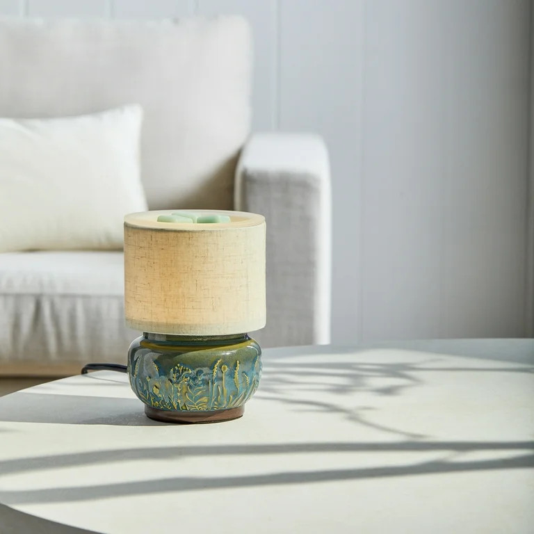 Better Homes & Gardens Full Size Green Lamp Ceramic Fragrance Wax Melt Warmer | Walmart (US)