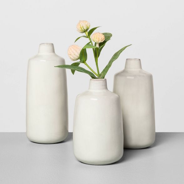 Ceramic Bud Vase Sour Cream - Hearth & Hand™ with Magnolia | Target