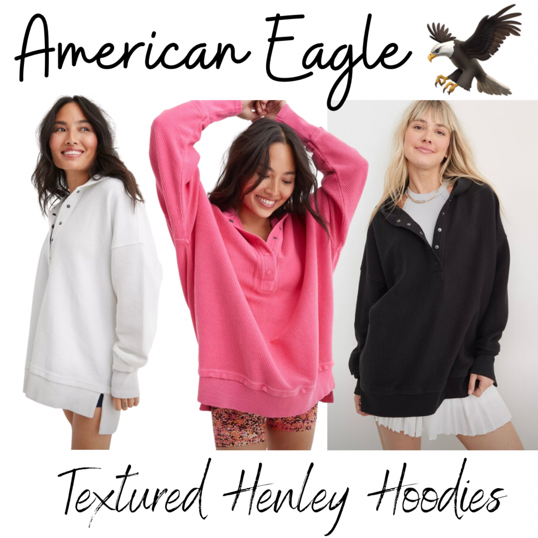 American eagle henley hot sale pullover sweater